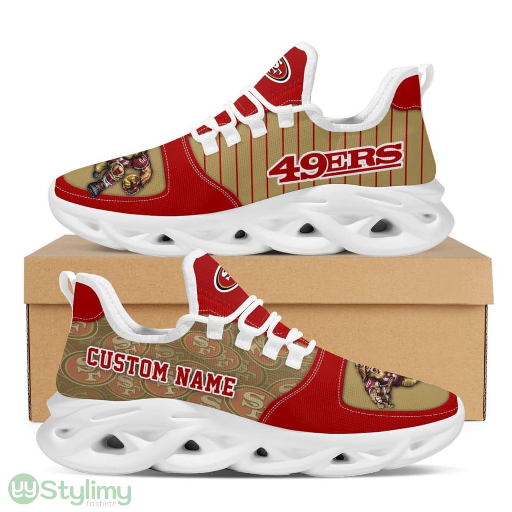 San Francisco 49ers Logo Custom Name Pattern 3D Max Soul Sneaker Shoes In Brown And Red 6 San Francisco 49ers Logo Custom Name Pattern 3D Max Soul Sneaker Shoes In Brown And Red - San Francisco 49ers Logo Custom Name Pattern 3D Max Soul Sneaker Shoes In Brown And Red_1