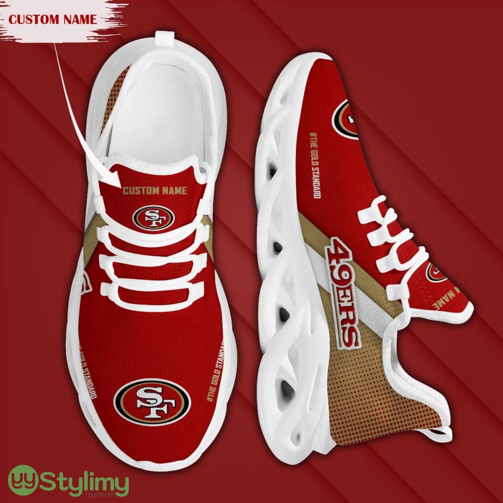 San Francisco 49ers Logo Pattern Custom Name 3D Max Soul Sneaker Shoes In Red Yellow 4 San Francisco 49ers Logo Pattern Custom Name 3D Max Soul Sneaker Shoes In Red Yellow - San Francisco 49ers Logo Pattern Custom Name 3D Max Soul Sneaker Shoes In Red Yellow_4