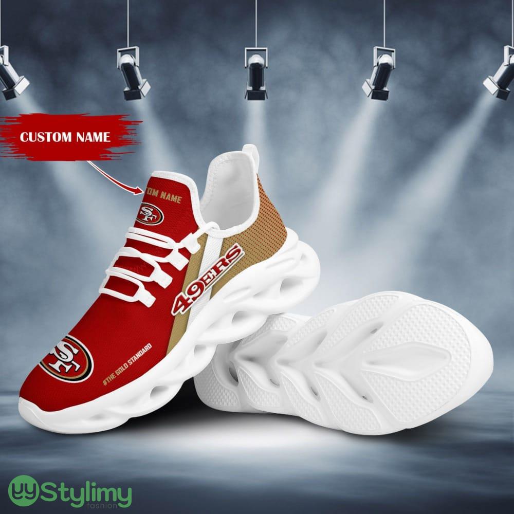 San Francisco 49ers Logo Pattern Custom Name 3D Max Soul Sneaker Shoes In Red Yellow 6 San Francisco 49ers Logo Pattern Custom Name 3D Max Soul Sneaker Shoes In Red Yellow - San Francisco 49ers Logo Pattern Custom Name 3D Max Soul Sneaker Shoes In Red Yellow_1