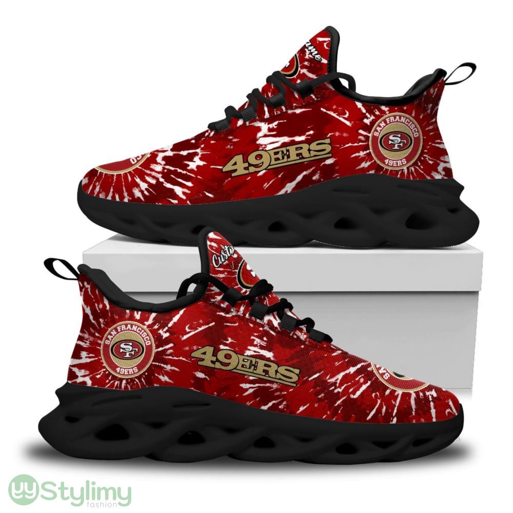 San Francisco 49ers Logo Tie Dye Pattern Custom Name 3D Max Soul Sneaker Shoes 3 San Francisco 49ers Logo Tie Dye Pattern Custom Name 3D Max Soul Sneaker Shoes - San Francisco 49ers Logo Tie Dye Pattern Custom Name 3D Max Soul Sneaker Shoes_3