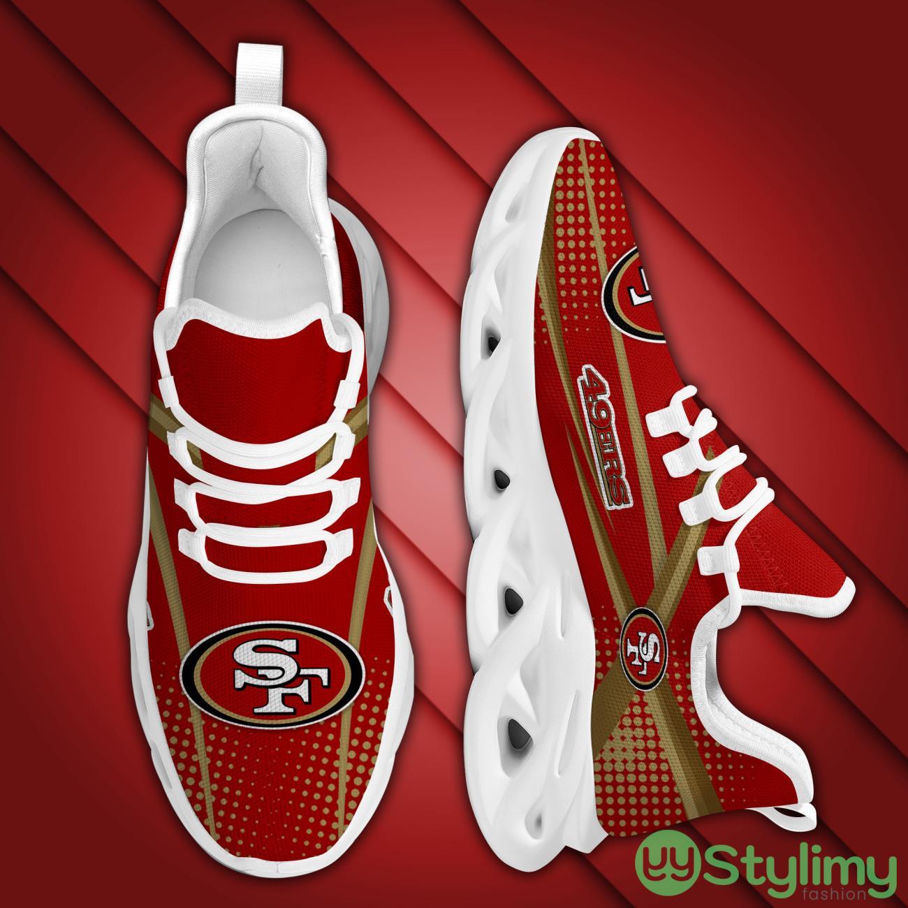 San Francisco 49ersFootball Team Symbol Geometric Sporty Max Soul Sneakers Shoes Footwear 5 San Francisco 49ersFootball Team Symbol Geometric Sporty Max Soul Sneakers Shoes Footwear Product Photo 5