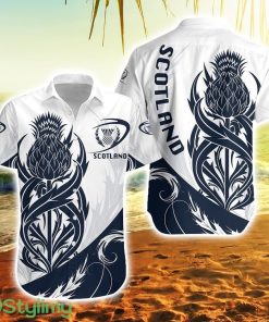 Scottish Rugby Thistle Vibes White Hawaiian Shirt For Men And Women Product Photo 1