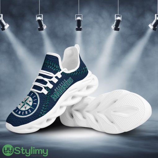 Seattle Mariners Baseball Teams Leather Surface Design Trending Max Soul Clunky Sneaker Product Photo 3