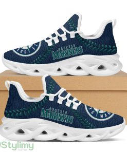 Seattle Mariners Baseball Teams Leather Surface Design Trending Max Soul Clunky Sneaker Product Photo 1