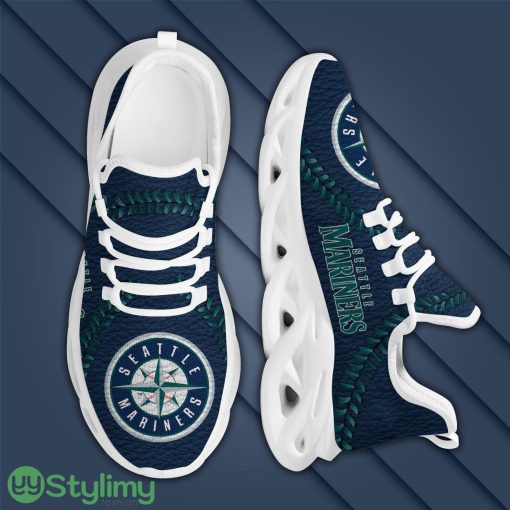 Seattle Mariners Baseball Teams Leather Surface Design Trending Max Soul Clunky Sneaker Product Photo 5
