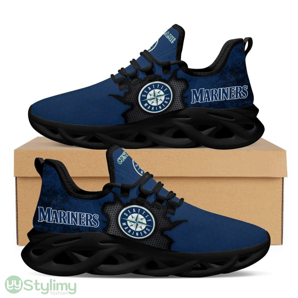 Seattle Mariners Cracked Design Pattern Custom Name 3D Max Soul Sneaker Shoes 2 Seattle Mariners Cracked Design Pattern Custom Name 3D Max Soul Sneaker Shoes - Seattle Mariners Cracked Design Pattern Custom Name 3D Max Soul Sneaker Shoes_2