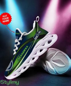 Seattle Seahawks Custom Max Soul Sneakers Running Sports Shoes Personalized Name Product Photo 4