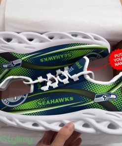 Seattle Seahawks Custom Max Soul Sneakers Running Sports Shoes Personalized Name Product Photo 5