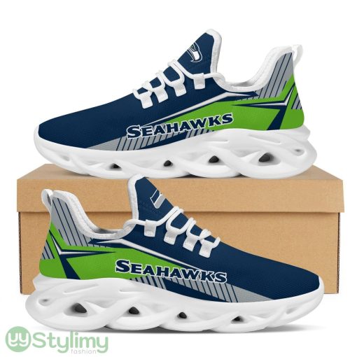Seattle Seahawks Max Soul Shoes American Football Running Sports Sneakers Shoes For Men Women Product Photo 2
