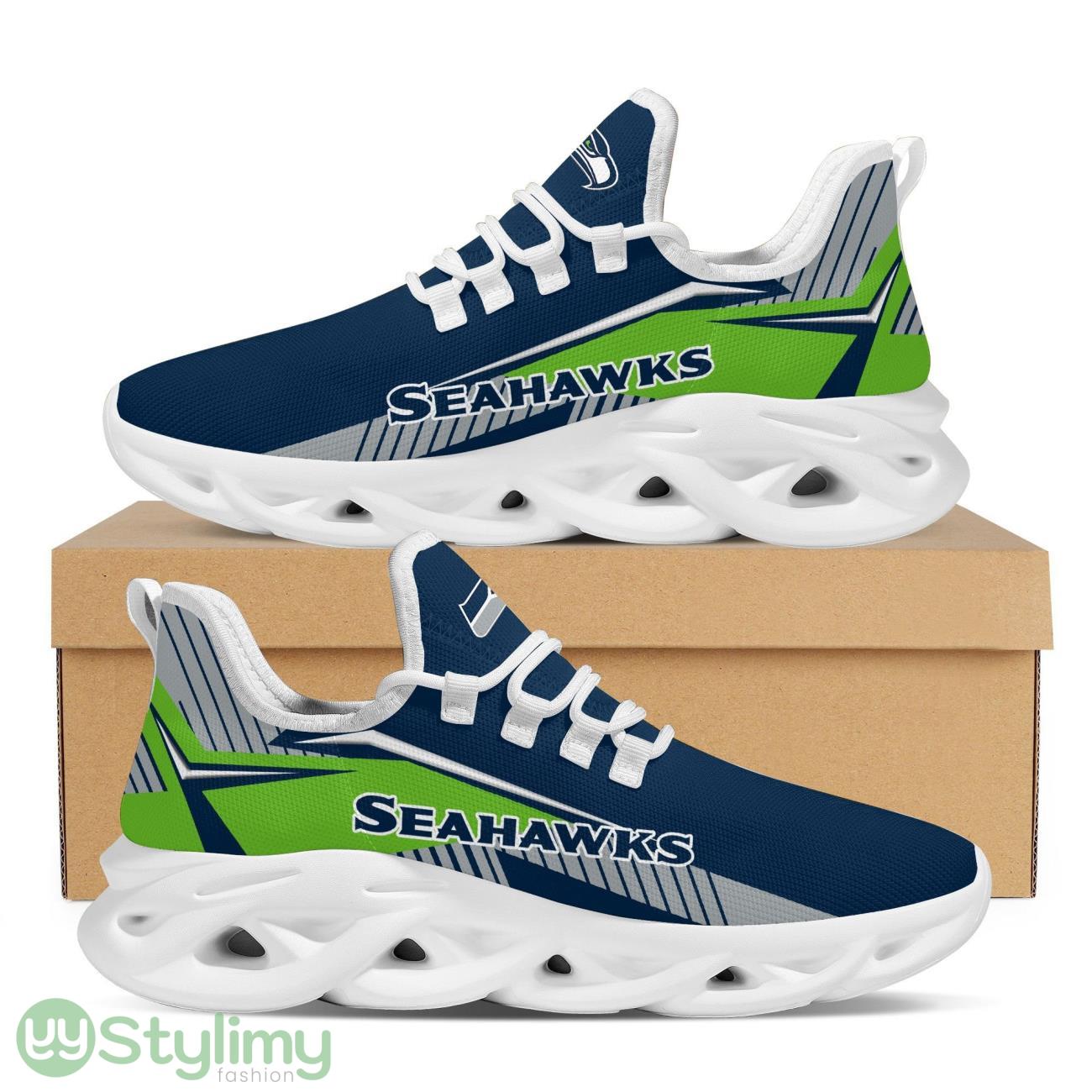 Seattle Seahawks Max Soul Shoes American Football Running Sports Sneakers Shoes For Men Women 7 Seattle Seahawks Max Soul Shoes American Football Running Sports Sneakers Shoes For Men Women Product Photo 1