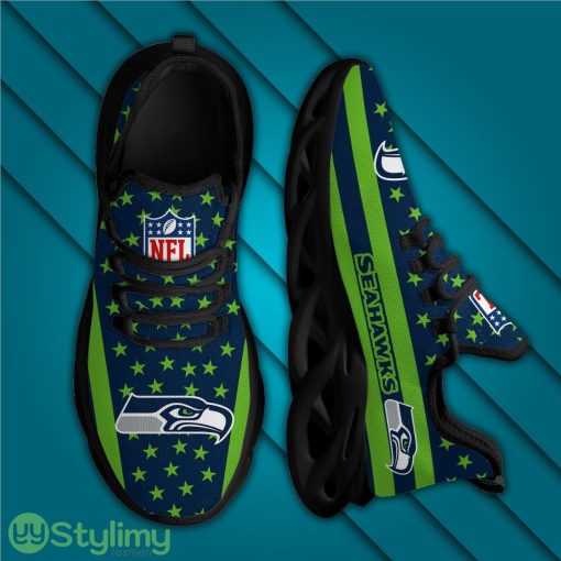 Seattle Seahawks Max Soul Sneakers Running Sports Shoes Product Photo 4