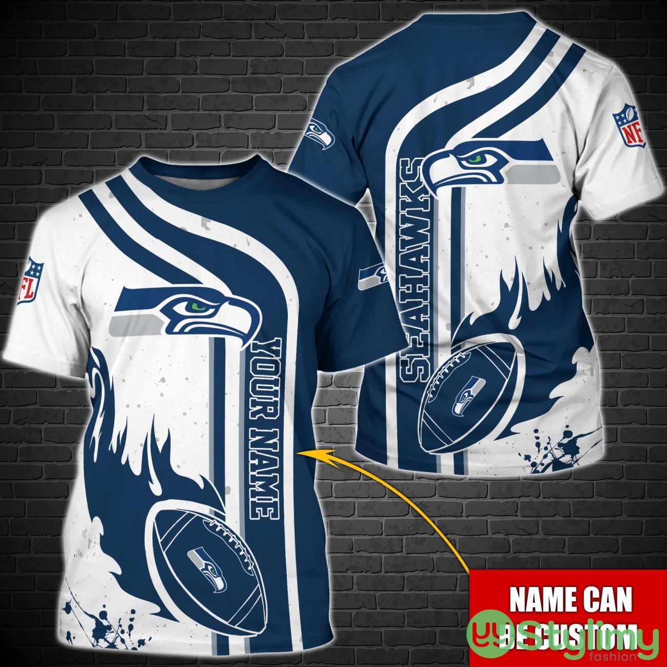 Seattle Seahawks NFL Custom Name Special T-Shirt For Fans 2 Seattle Seahawks NFL Custom Name Special T-Shirt For Fans Product Photo 1