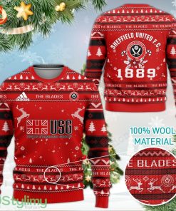 Sheffield United FC The Blades 3D Ugly Christmas Sweater Product Photo 1