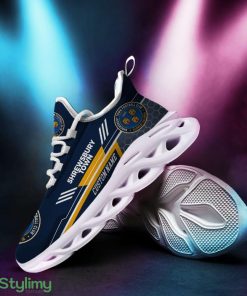 Shrewsbury Town Logo Triangle Pattern Custom Name 3D Max Soul Sneaker Shoes - Shrewsbury Town Logo Triangle Pattern Custom Name 3D Max Soul Sneaker Shoes_1