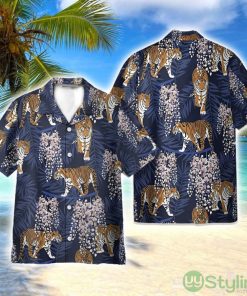 Siberian Tiger Tropical 3D Printed Beach Shirt Men Women Hawaiian Shirt Product Photo 1