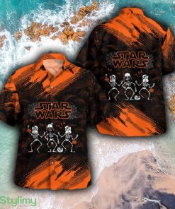 Skeleton Star Wars Tropical Authentic Brand Aloha Hawaiian Shirt And Short Combo Gift For Fans - Skeleton SW Tropical Hawaiian Shirt_1