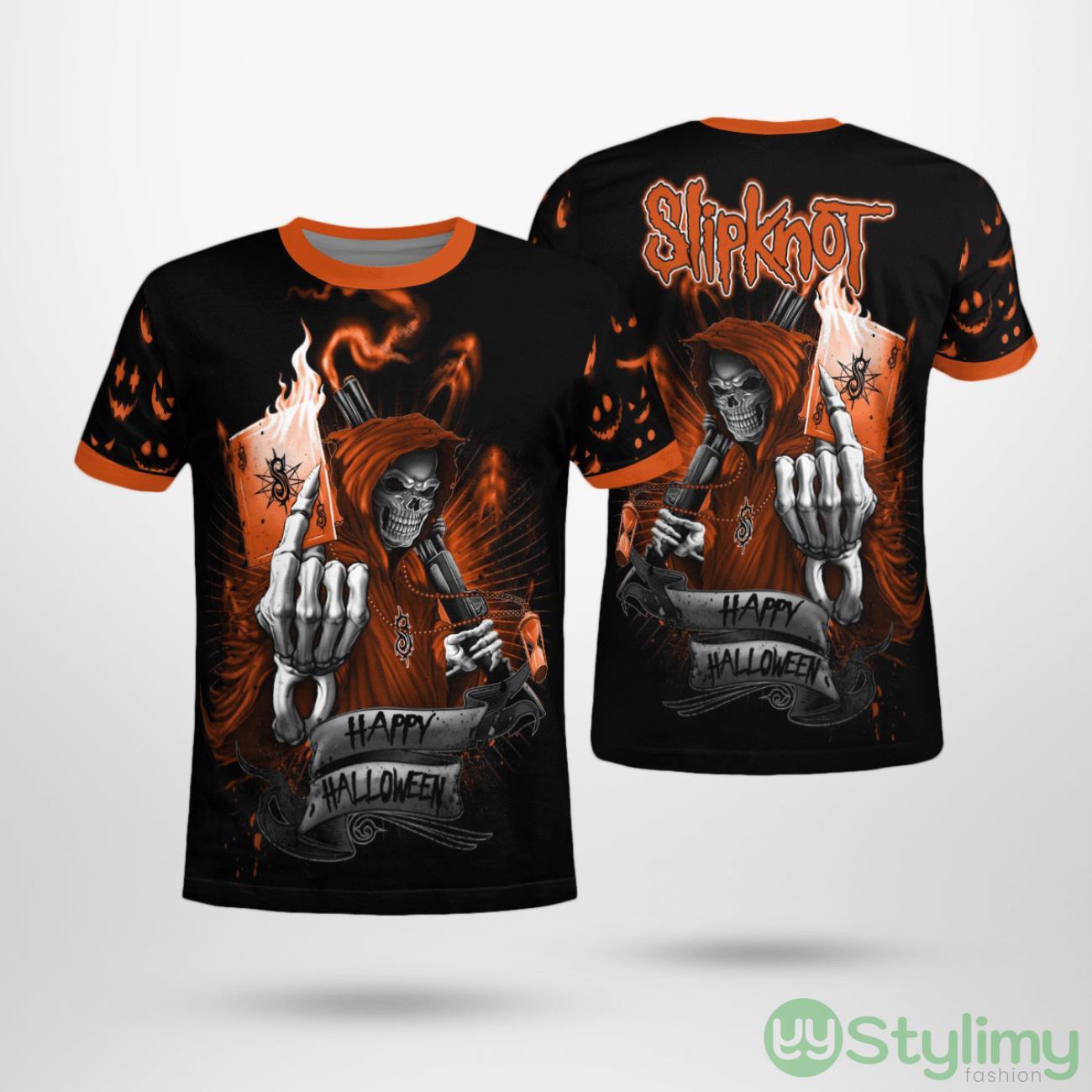Slipknot Halloween AOP T-Shirt Unisex For Men And Women 2 Slipknot Halloween AOP T-Shirt Unisex For Men And Women Product Photo 1