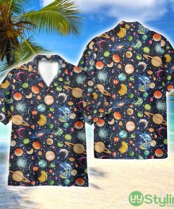 Solar System, Galaxy, Universe Pattern 3D Printed Beach Shirt Men Women Hawaiian Shirt Product Photo 1