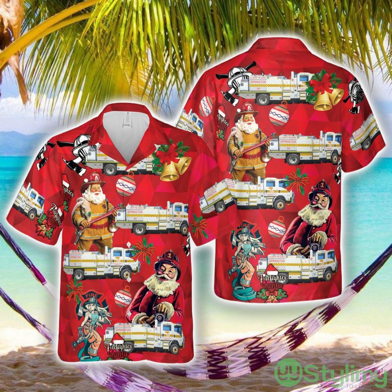 South Australian Country Fire Service Springton Brigade Christmas 3D Hawaiian Shirt Style Gift For Men Women 2 South Australian Country Fire Service Springton Brigade Christmas 3D Hawaiian Shirt Style Gift For Men Women Product Photo 1