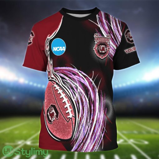 South Carolina Gamecocks Personalized Name Sport 3D T-Shirt