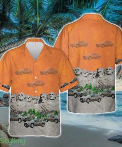 South Dakota Highway Patrol Car Mount Rushmore Hawaiian Shirt - South Dakota Highway Patrol Car Mount Rushmore Hawaiian Shirt