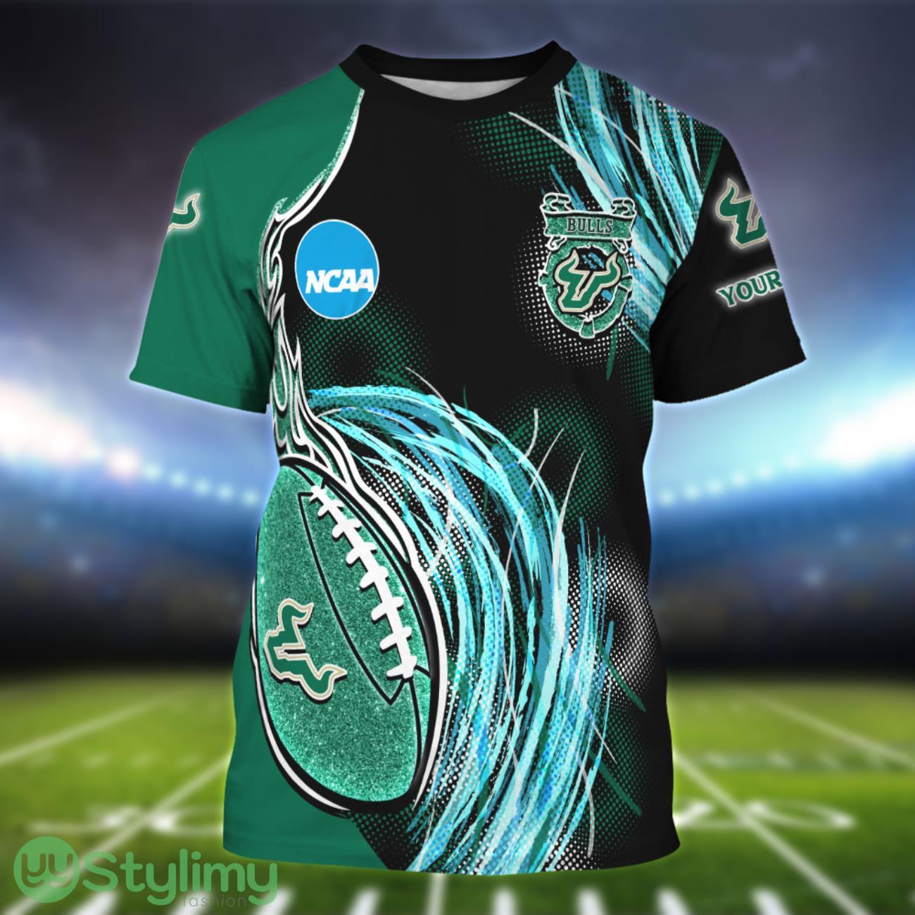 South Florida Bulls Personalized Name Sport 3D T-Shirt 1 South Florida Bulls Personalized Name Sport 3D T-Shirt Product Photo 1