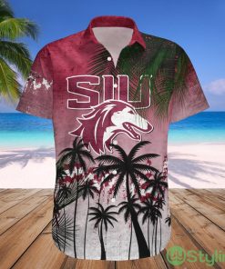 Southern Illinois Salukis NCAA Tropical Grunge Pattern Hawaii Shirt For Big Fans Product Photo 1