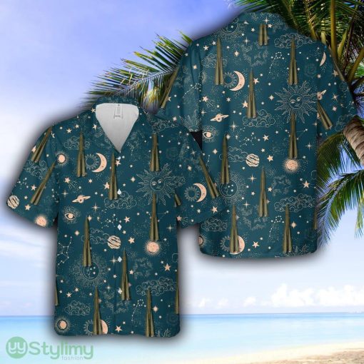 Soviet Missile R7 ICBM Ship Rocket Hawaiian Shirt