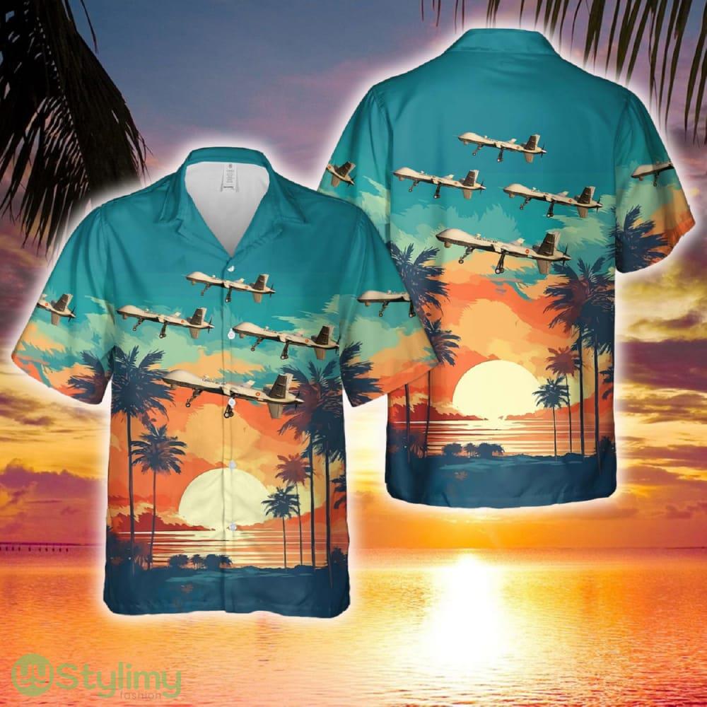 Spanish Air and Space Force General Atomics MQ-9 Predator B Hawaiian Shirt 2 Spanish Air and Space Force General Atomics MQ-9 Predator B Hawaiian Shirt - Spanish Air and Space Force General Atomics MQ-9 Predator B Hawaiian Shirt