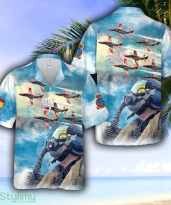 Spanish Air and Space Force Patrulla Águila (Eagle Patrol) aerobatic demonstration team Hawaiian Shirt - Spanish Air and Space Force Patrulla Águila (Eagle Patrol) aerobatic demonstration team Hawaiian Shirt