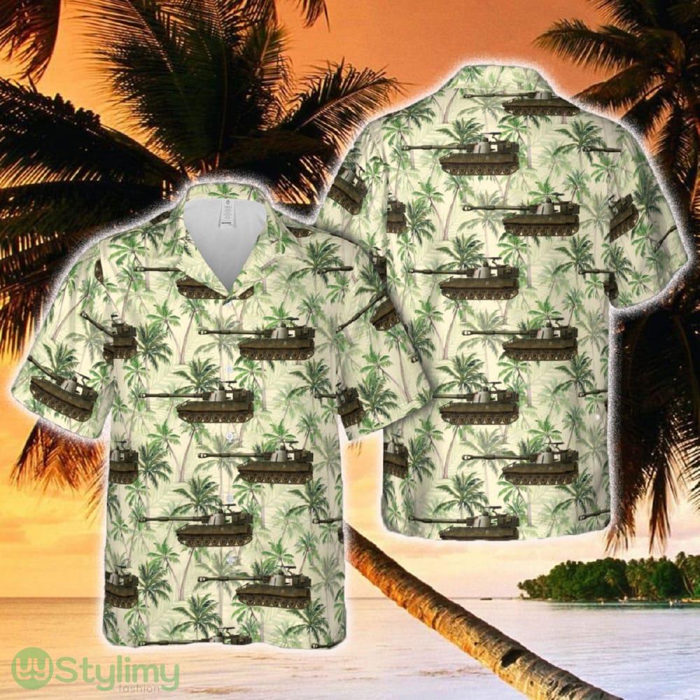 Spanish Army M109A1, of the Regimiento Artilleria de campana numero 11 Hawaiian Shirt 2 Spanish Army M109A1, of the Regimiento Artilleria de campana numero 11 Hawaiian Shirt - Spanish Army M109A1, of the Regimiento Artilleria de campana numero 11 Hawaiian Shirt
