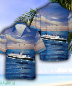 SS France (1960) Hawaiian Shirt - SS France (1960) Hawaiian Shirt