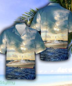 SS Rotterdam Cruise Ship Hawaiian Shirt - SS Rotterdam Cruise Ship Hawaiian Shirt