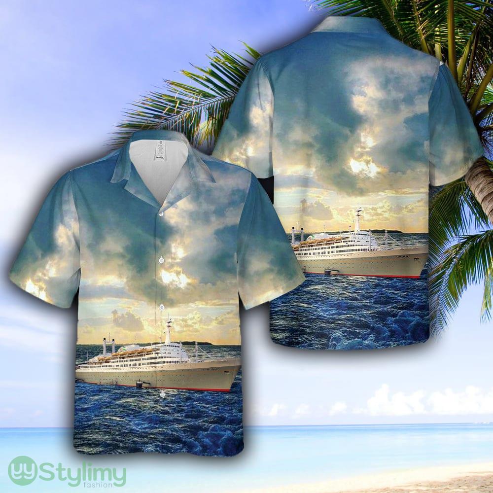 SS Rotterdam Cruise Ship Hawaiian Shirt 2 SS Rotterdam Cruise Ship Hawaiian Shirt - SS Rotterdam Cruise Ship Hawaiian Shirt