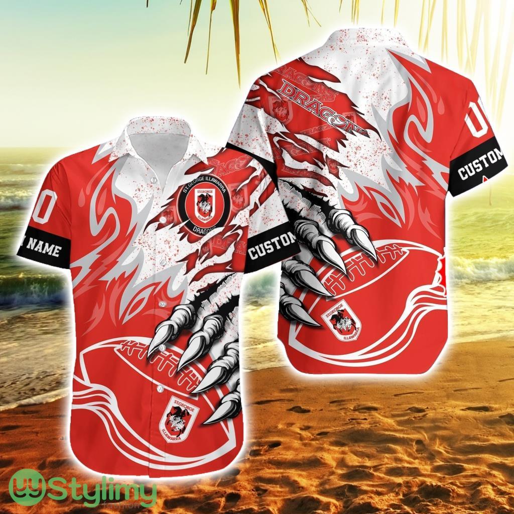 St George Illawarra Dragons Nrl And Shorts Ball Hawaiian Shirt For Men And Women 2 St George Illawarra Dragons Nrl And Shorts Ball Hawaiian Shirt For Men And Women Product Photo 1