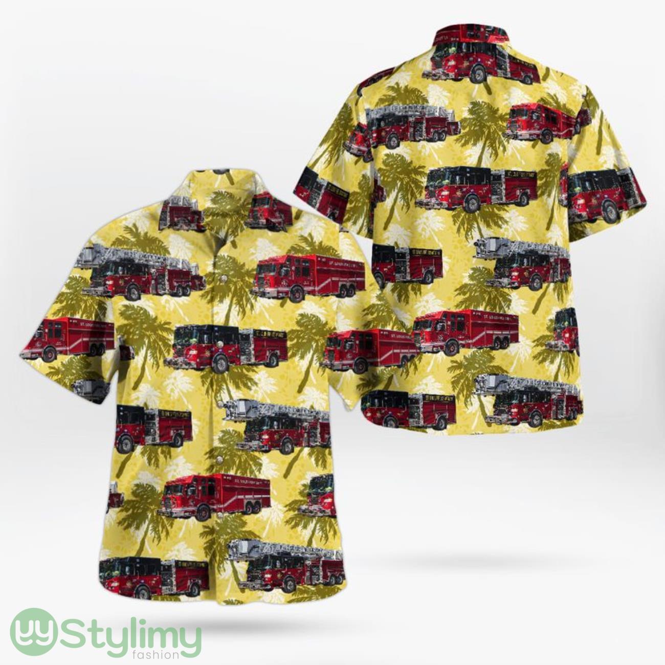 St. Louis County Missouri St. Louis Fire Department 3D Hawaiian Shirt short sleeve Men And Women Shirt 2 St. Louis County Missouri St. Louis Fire Department 3D Hawaiian Shirt short sleeve Men And Women Shirt Product Photo 1