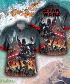 Star Wars Vader Seashell Brand New Beach Hawaiian Shirt And Short Combo For Summer - SW Vader Hawaiian Shirt_1