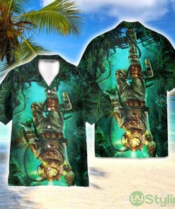 Steampunk Diver 3D Printed Beach Shirt Men Women Hawaiian Shirt Product Photo 1