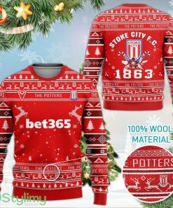 Stoke City FC The Potters 3D Ugly Christmas Sweater Product Photo 1