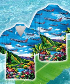 Sun Country Airlines Boeing 737-8BK Hawaiian Shirt - Sun Country Airlines Boeing 737-8BK Hawaiian Shirt