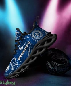SV Darmstadt 98 Logo Tie Dye Pattern Custom Name 3D Max Soul Sneaker Shoes - SV Darmstadt 98 Logo Tie Dye Pattern Custom Name 3D Max Soul Sneaker Shoes_1