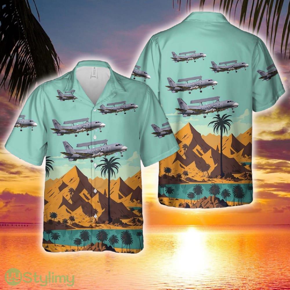 Swedish Air Force Saab S100B Argus (340AEW) Hawaiian Shirt 2 Swedish Air Force Saab S100B Argus (340AEW) Hawaiian Shirt - Swedish Air Force Saab S100B Argus (340AEW) Hawaiian Shirt