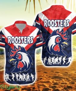 Sydney Roosters Anzac Style Hawaiian Shirt For Men And Women Product Photo 1