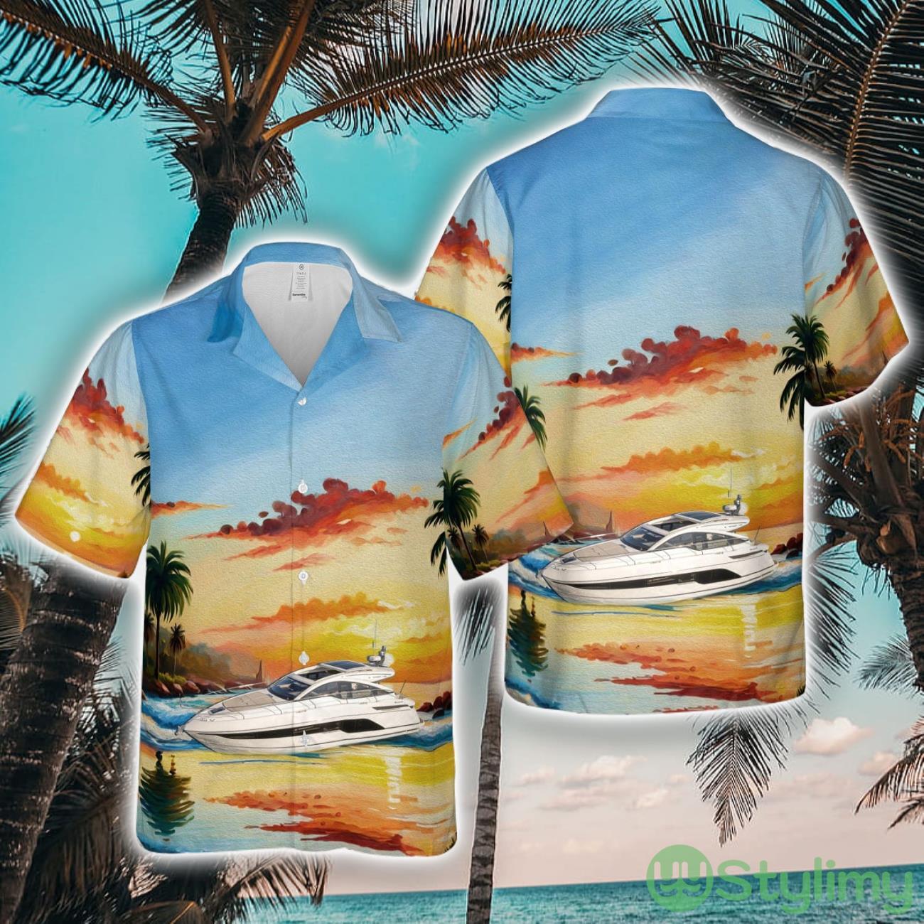 Targa 45 GT Exterior 04 Fairline Yachts Hawaiian Shirt New Style Hawaii Shirt 2 Targa 45 GT Exterior 04 Fairline Yachts Hawaiian Shirt New Style Hawaii Shirt Product Photo 1