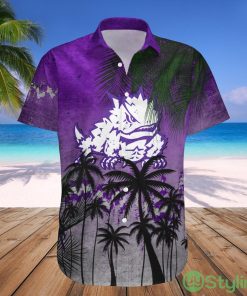 TCU Horned Frogs NCAA Tropical Grunge Pattern Hawaii Shirt For Big Fans Product Photo 1
