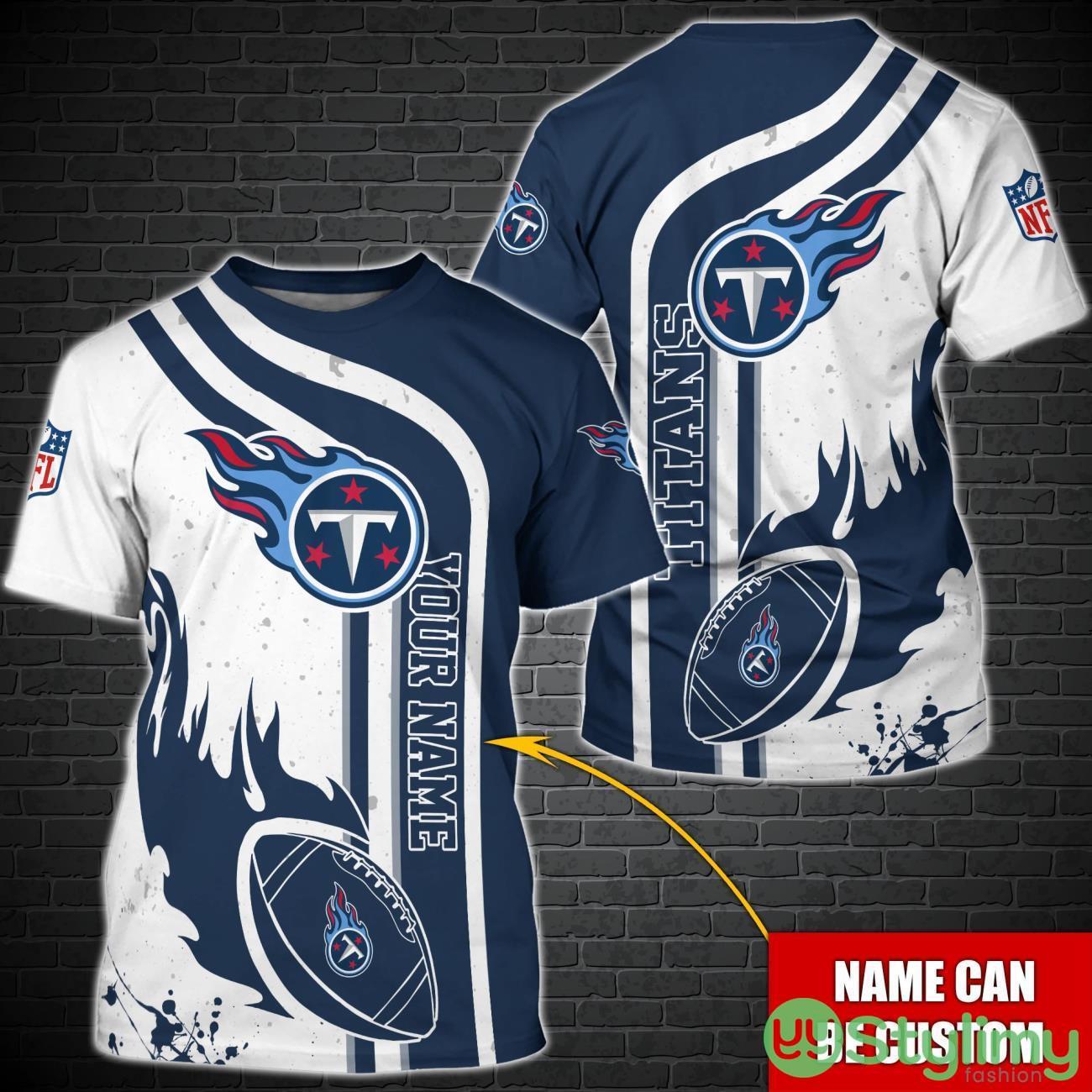 Tennessee Titans NFL Custom Name Special T-Shirt For Fans 2 Tennessee Titans NFL Custom Name Special T-Shirt For Fans Product Photo 1