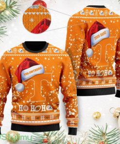 Tennessee Volunteers NCAA Santa Claus Hat Ho Ho Ho 3D Custom Name Ugly Christmas Sweater Product Photo 1