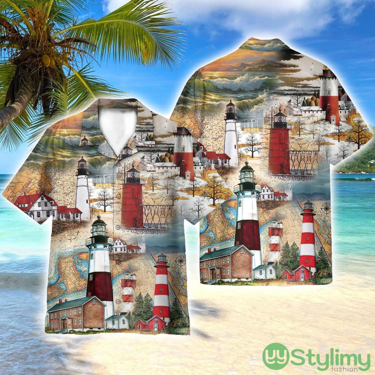 The Past Is A Lighthouse, Not A Port 3D Printed Beach Shirt Men Women Hawaiian Shirt 2 The Past Is A Lighthouse, Not A Port 3D Printed Beach Shirt Men Women Hawaiian Shirt Product Photo 1