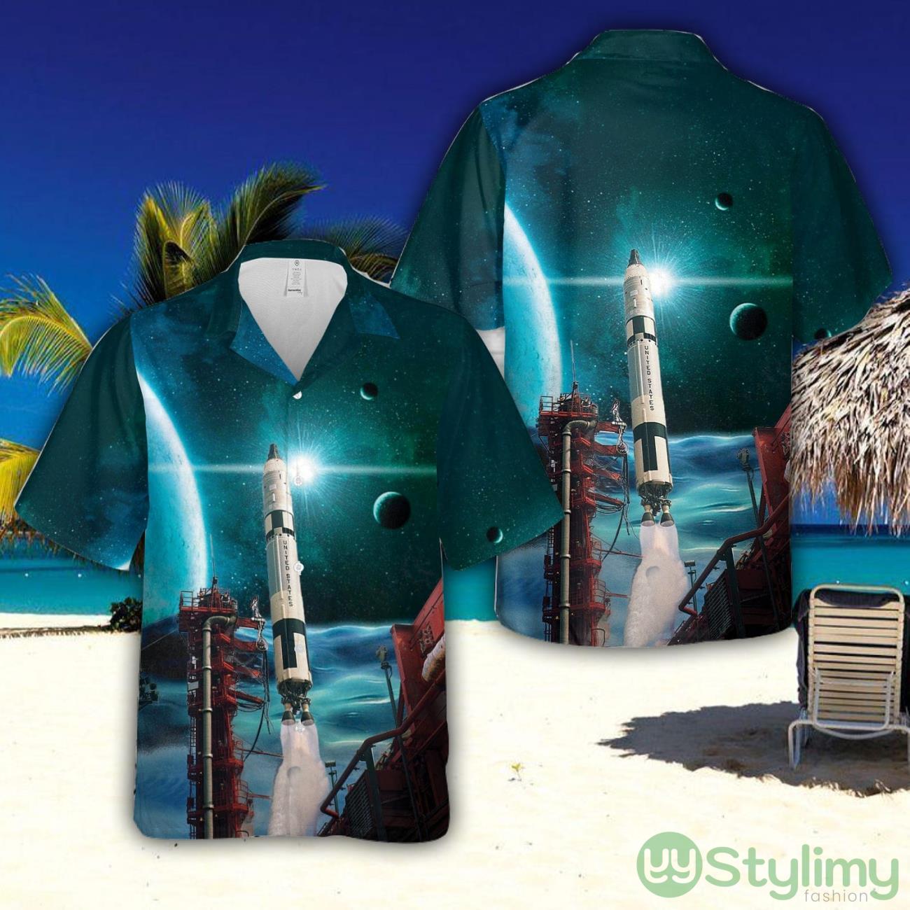 Titan II rocket launching Gemini 11 spacecraft Hawaiian Shirt New Style Hawaii Shirt 2 Titan II rocket launching Gemini 11 spacecraft Hawaiian Shirt New Style Hawaii Shirt Product Photo 1
