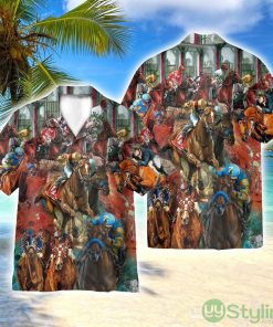 To Win Horse Racing 3D Printed Beach Shirt Men Women Hawaiian Shirt Product Photo 1